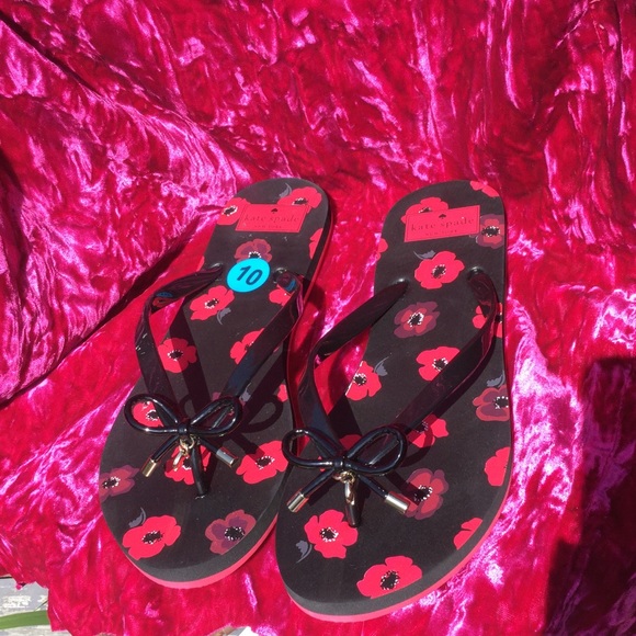 NWOT Kate Spade Nova Poppy Flip Flop - Picture 2 of 6